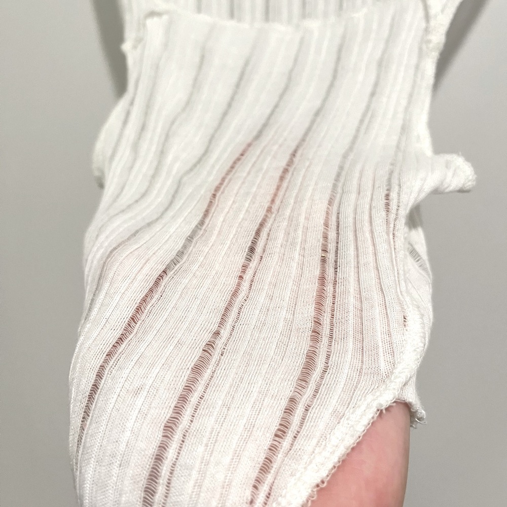 Sheer Tank Top // Urban Outfitters // White // Size S